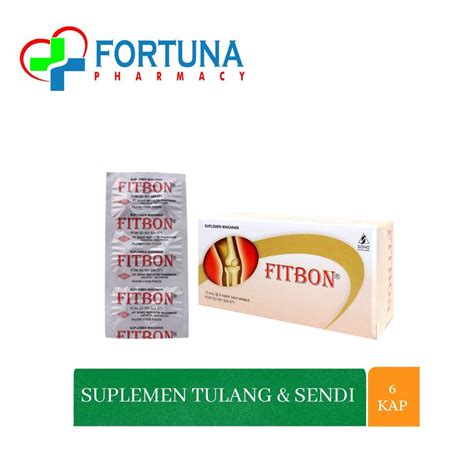 Jual FITBON Vitamin Tulang Dan Sendi 1 Strip Isi 6 Kaplet Shopee