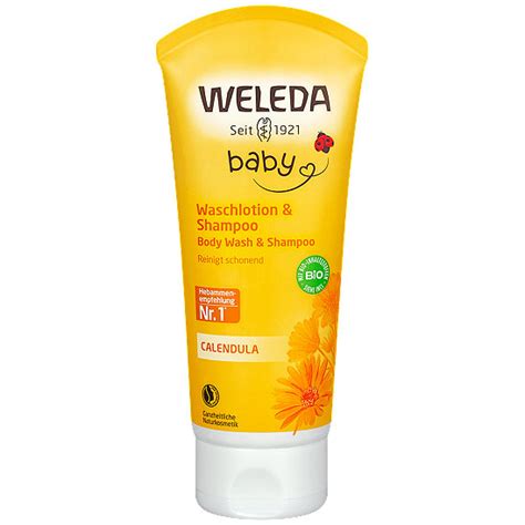 Weleda Baby Waschlotion Shampoo Calendula