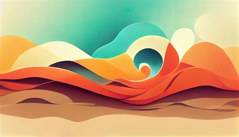 Premium Photo Abstract Summer Beach Wallpaper Background Illustration