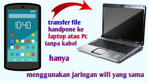 Cara Transfer File Dari Hp Ke Laptop Atau Pc Tanpa Kabel YouTube