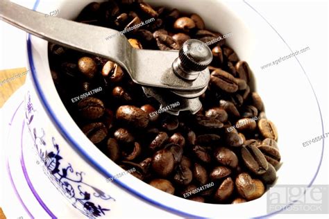 coffee grinder, coffee bean, grinding, Stock Photo, Picture And Low ...