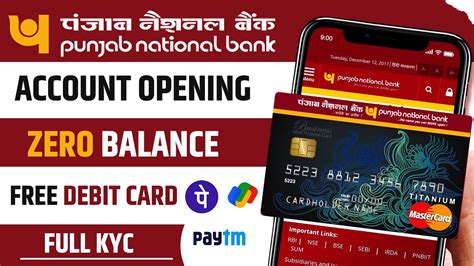 Pnb Zero Balance Account Opening Online Punjab National Bank Me