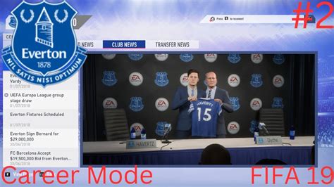 Kai Havertz Welcome To Everton Fifa Everton Career Mode Ep