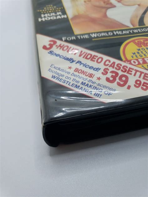 Mavin Wwf Wrestlemania Vhs Coliseum Video Tape Clamshell Hulk Hogan