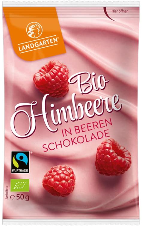 Landgarten Bio Himbeere In Beeren Schokolade Er Pack G