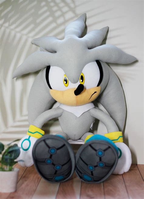 Sonic The Hedgehog Silver The Hedgehog Plush 20h Great Eastern