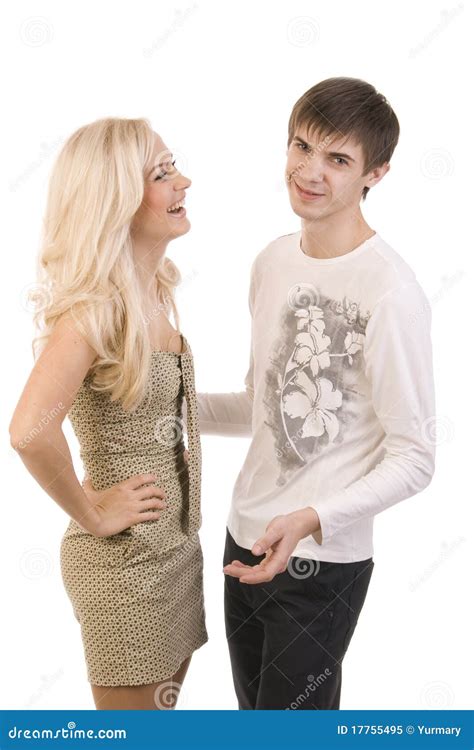 Jeune Flirt Sexy De Type Et De Fille Image Stock Image Du Rire Amour 17755495