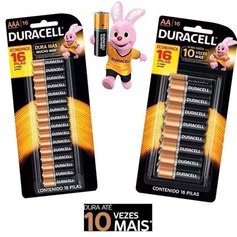 Pilha Alcalina Aa Aaa Palito Duracell Unidades