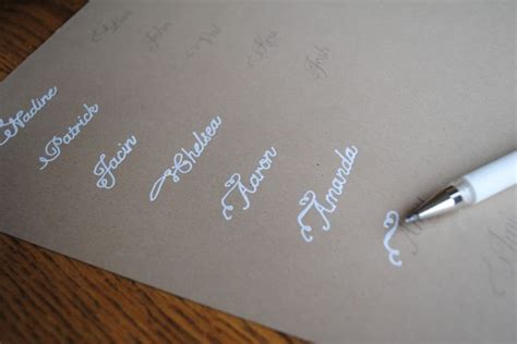 Easy DIY Faux Calligraphy