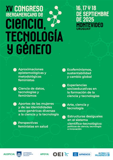 XV Congeso Iberoamericano de Ciencia Tecnología y Género 16 18 de