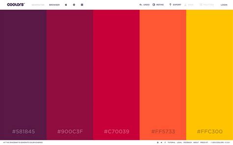 Pantone Color Palette Generator - jawergadgets