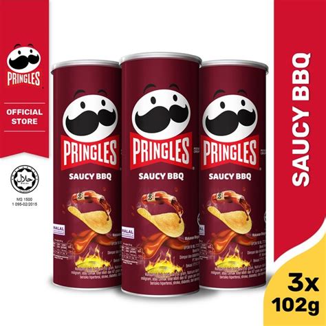 Jual Pringles Saucy BBQ 102gr X 3 Pcs Di Lapak Kelloggs Bukalapak