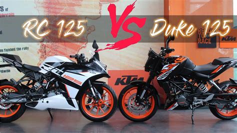 Ktm Rc Vs Duke Comparison Review Naked Vs Supersport Youtube