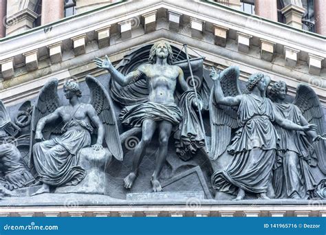 Bas Relief Sculpture The Resurrection Of Christ In The Orthodox Church