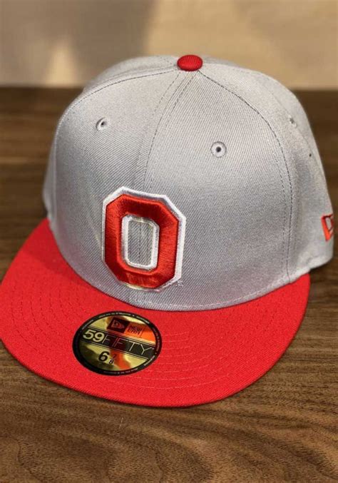 New Era Ohio State Buckeyes Mens Grey 59fifty Fitted Hat In 2021 Ohio