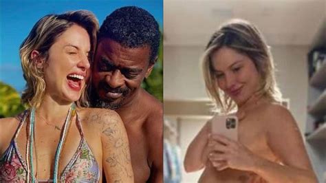 Gr Vida Namorada De Seu Jorge Faz Topless E Choca Barrig O De Seis