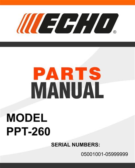 Echo PPT-260 SN 05001001 05999999 parts manual | Echo Parts