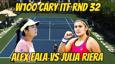 Alex Eala Vs Julia Riera W Cary Usa Round Youtube