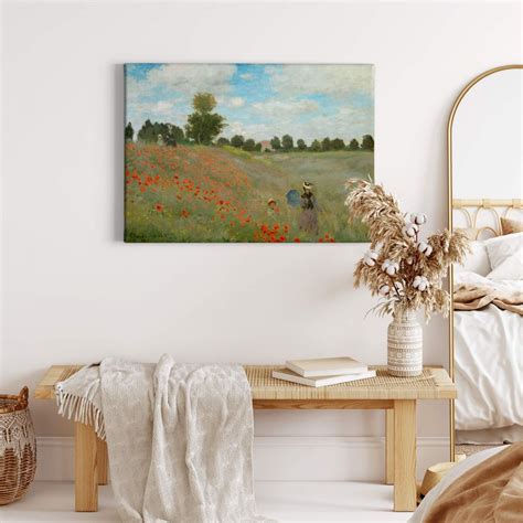 Stampa su tela Monet Campo di papaveri a Vétheuil wall art it