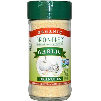 Amazon Frontier Herb Organic Garlic Granules 2 7 Oz Garlic