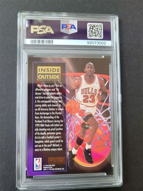 Fleer Ultra Michael Jordan Inside Outside Ebay