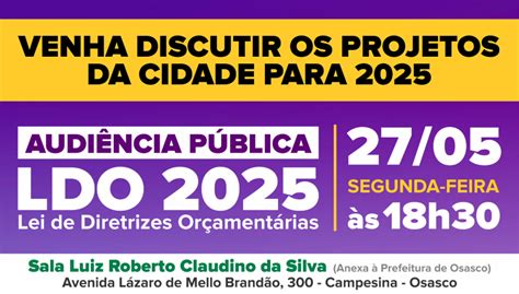 Prefeitura realiza Audiência Pública da LDO para o exercício 2025