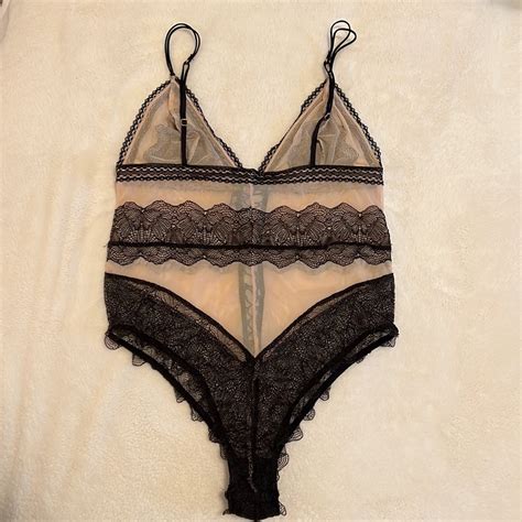 Victorias Secret Lingerie Sheer Lace Teddy L Gem