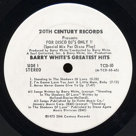 Barry White – Barry White's Greatest Hits (1975, Vinyl) - Discogs