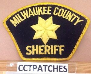 MILWAUKEE COUNTY, WISCONSIN SHERIFF SHOULDER PATCH | eBay