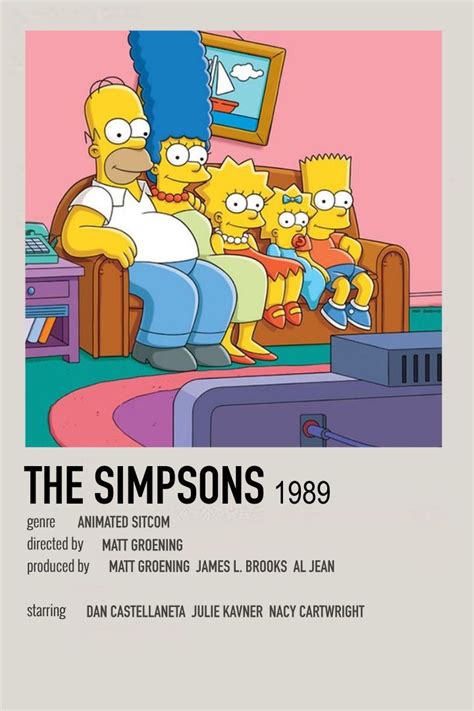 The Simpsons By Cass Affiches De Films Style Minimaliste Affiche De Film Films Rétro