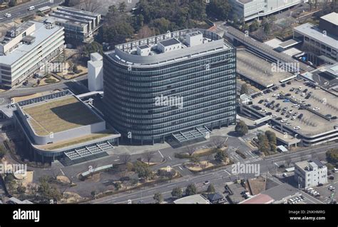 An aerial photo shows the headquarters of Toyota Motor Co. in Toyota ...