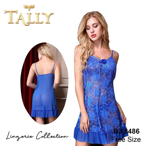 Jual Tally Bj Lingerie Transparan Baju Tidur Premium Bahan Lace