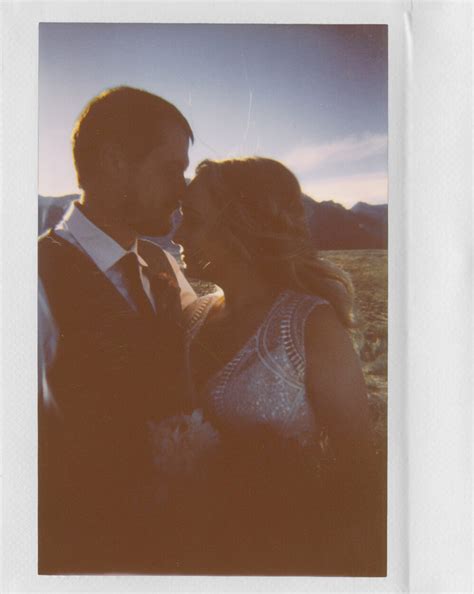 Desert Elopement On Polaroid Gaby J Photography