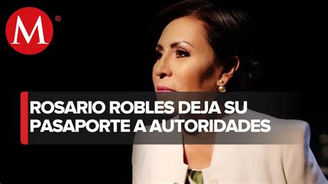 Rosario Robles Acude A La Fiscalía Para Firmar Como Condición De Su