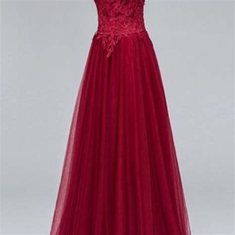 Tulle Lace Long Prom Dress Tulle Evening Dress On Luulla