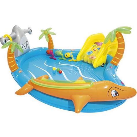 Piscina Infantil Ilha Tropical Escorrega Misterius Pt