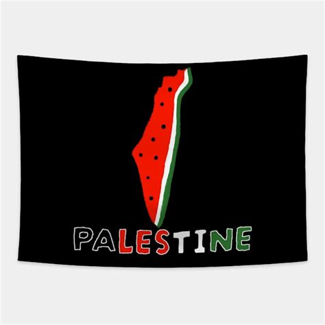 Palestine Palestinian Watermelon Map Patriotic Ceasefire Tee For Rallys