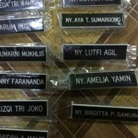 Jual Big Sale Nametag Papan Nama Dada Pdh Pns Bhayangkari Persit Siswa