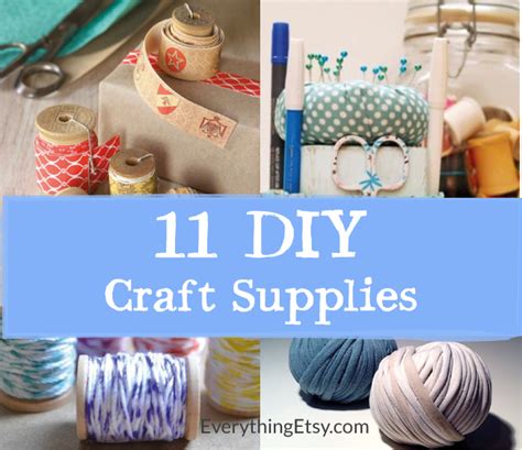 11 DIY Craft Supplies