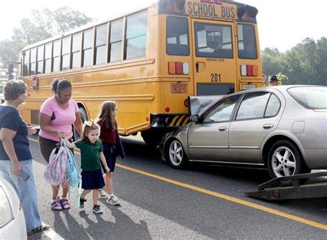 School Bus Rear Ended 10 Students Receive Minor Injuries Education