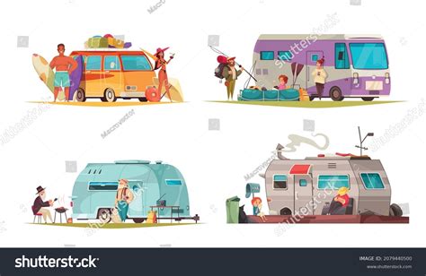 Rv Camping Cartoon