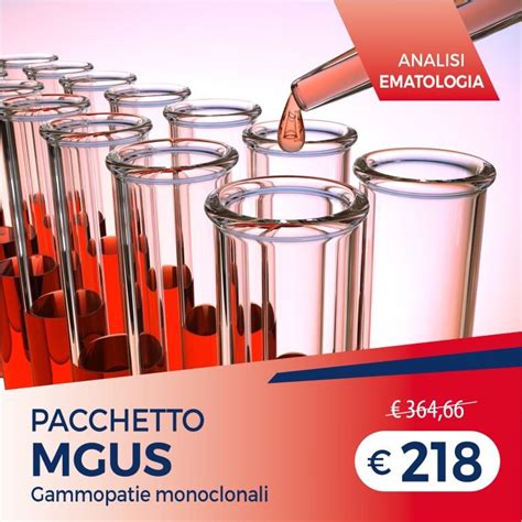 Pacchetto Analisi Ematologia MGUS Pacchetti Salute Marilab