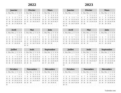 Calendriers Et Agendas Imprimables Pour L Ann E