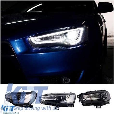 Headlights Led Drl Suitable For Mitsubishi Lancer Dual