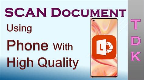 How To Scan Document In Hq Using Phone High Quality Scan With