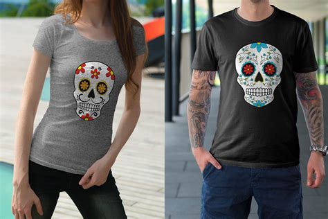 8 Vector Sugar Skulls Dia De Los Muertos By Eyestigmatic Design Thehungryjpeg