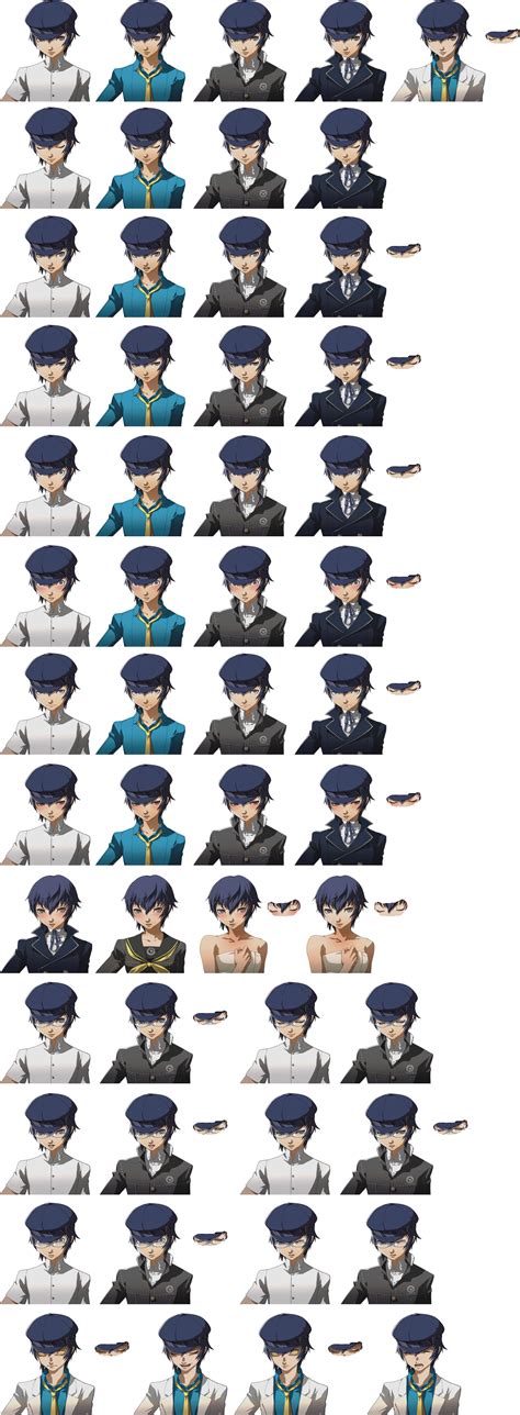 The Spriters Resource Full Sheet View Persona 4 Naoto Shirogane