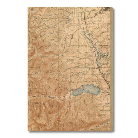 Large Mount Elbert, Colorado Map on Wood - Wall Art – Grand Wood Wall ...