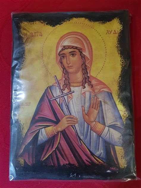 Икона "Св.Лидия" размер 15/18 см., дърво. - Света Матрона Московска