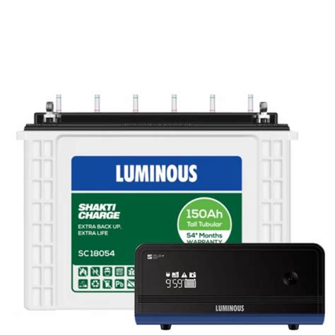 Luminous Inverter Set Combo Zelio 1100 Battery SC 18054 At Rs 24700